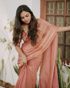 Floral Satin Silk Saree