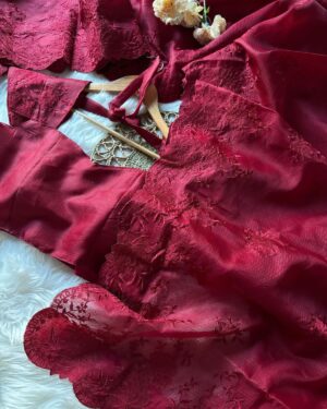 Premium Kota Checks Saree With Elegant Blouse