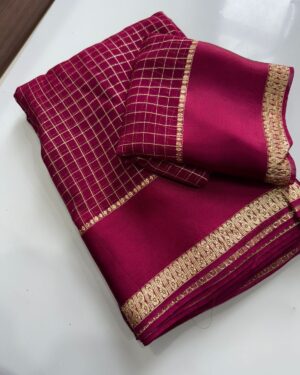 Premium Soft Viscose Georgette Saree With Blouse