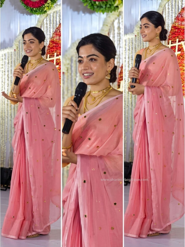 Rashmika Mandanna Saree Sharince Boutique