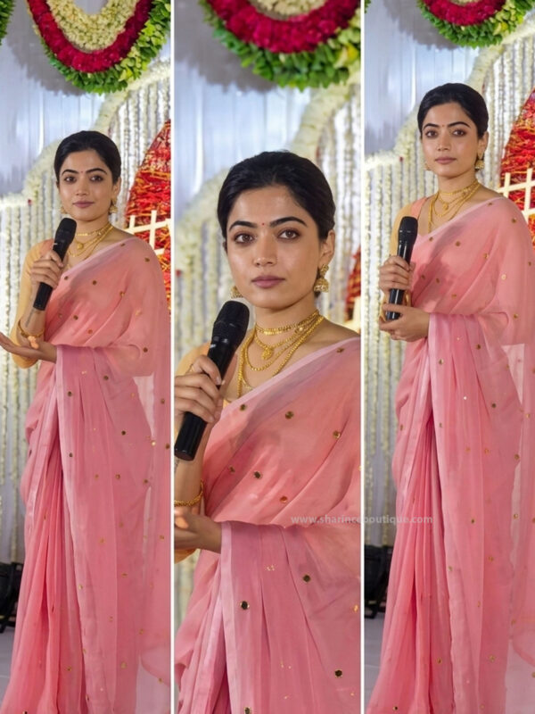 Rashmika Mandanna Saree Sharince Boutique